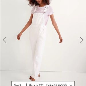 Madewell Petite straight leg overalls